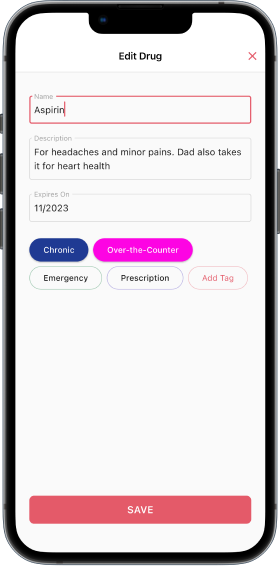  iOS/Android app for tracking meds developed by Andrey Gordeev 