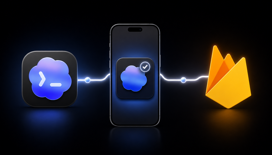 Codex and Firebase App Distribution connected through an iPhone test build