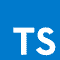 TypeScript programming language logo