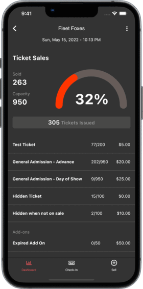  iOS app for music ticketing developed by Andrey Gordeev 